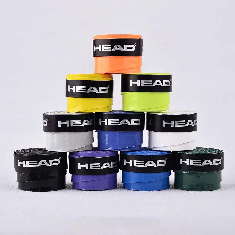 6 Pieces Original HEAD Overgrip Anti Slip Tennis Racket Sweatband Grips Padel Shock Absorption Grip Tape Training Accessories