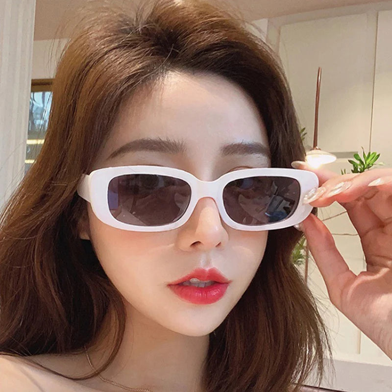 Fashion Retro Rectangle Sunglasses Women Summer Classic Retro Punk Small Square Frame Sun Glasses UV400 Shades Outdoor Eyewear