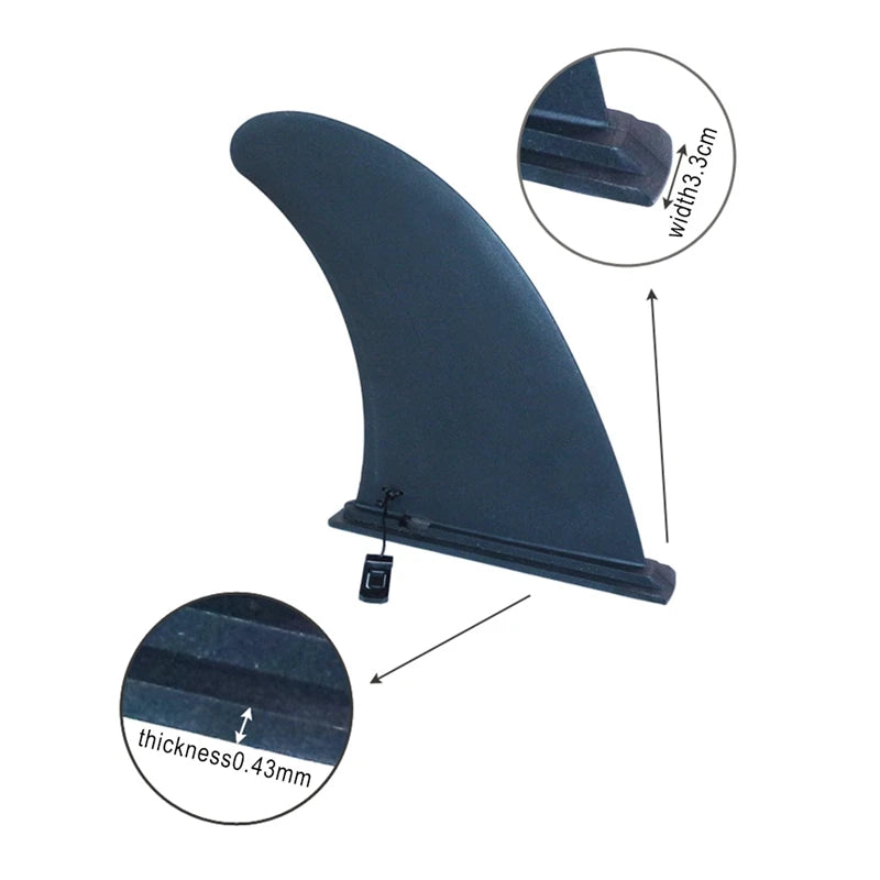 Surfwater Wave Fin SUP Accessory Stablizer Fit Stand Up Paddle Board Surfboard Slide-in Central Fin Side Splitter Socket