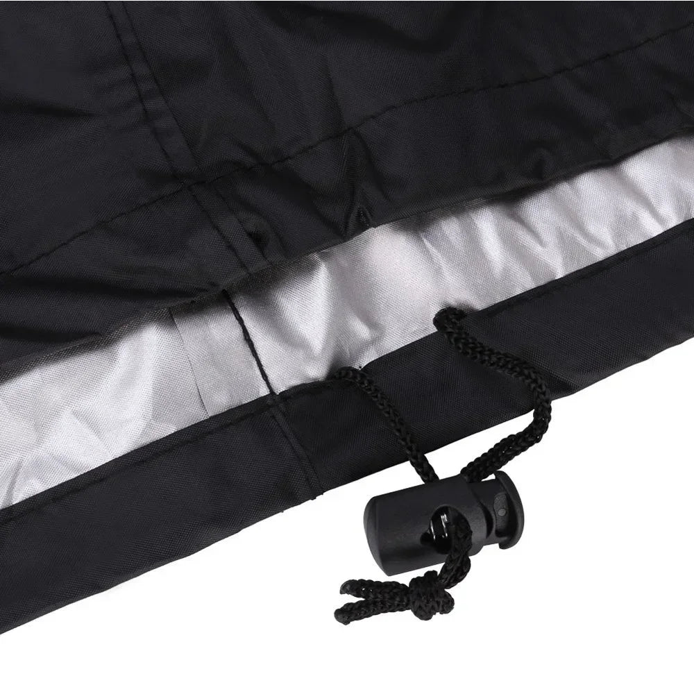 BBQ Cover Anti-Dust Waterproof Heavy Duty Grill Cover Rain Protective Round Rectangle Outdoor Barbecue Cover Accessories