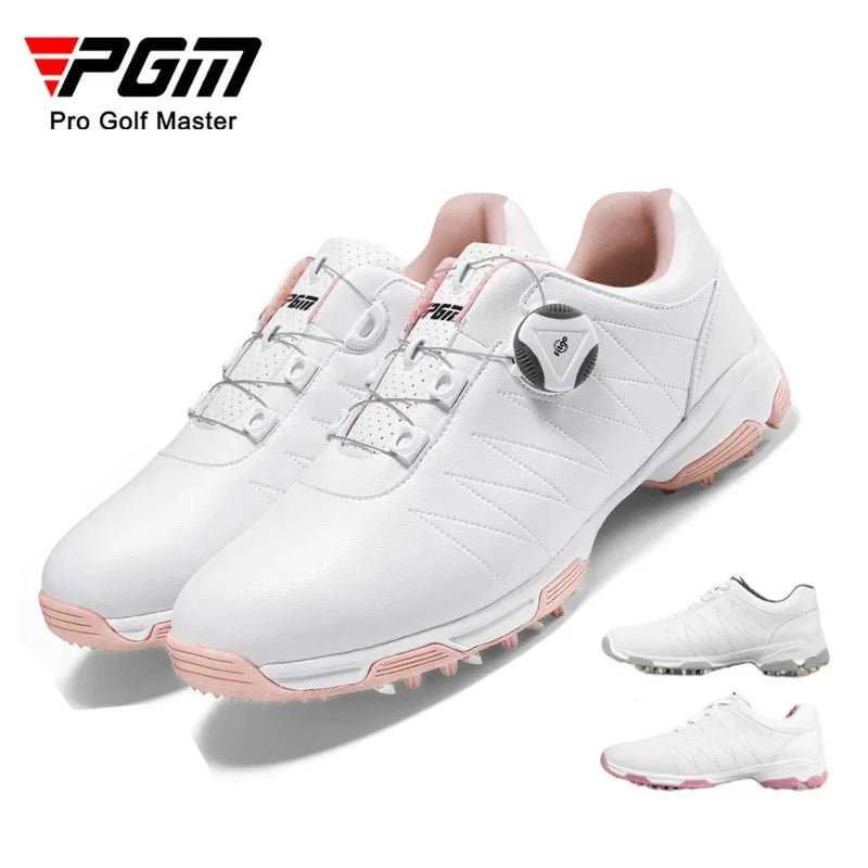 PGM XZ082 femmes chaussures de Golf imperméable léger bouton boucle lacet baskets dames respirant antidérapant formateurs chaussures