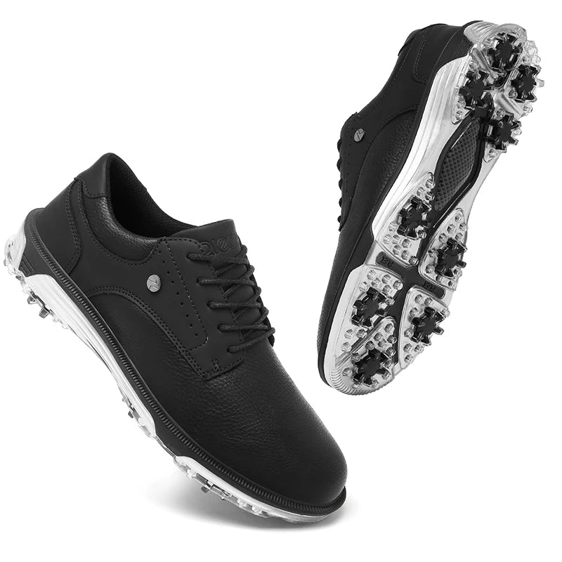 Golf Shoes waterproof Golfer Sport shoes Man Ankle Golf Sneaker supplies Golfing Shoes Non Slip Comfortable Walking Shoe black