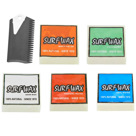 Surfboard Wax 5 Kinds Water Temperature Waxes High Quality Antislip Surf Wax Universal Surfboard Skimboard Waxes