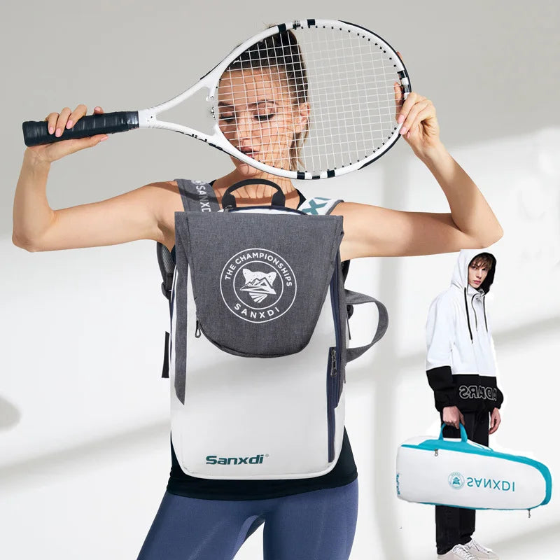 Foldable Tennis Paddle Backpack Squash Badminton Racket Bag Padel Racquetball Carrying Handbag Man Large Capacity Sports Bags