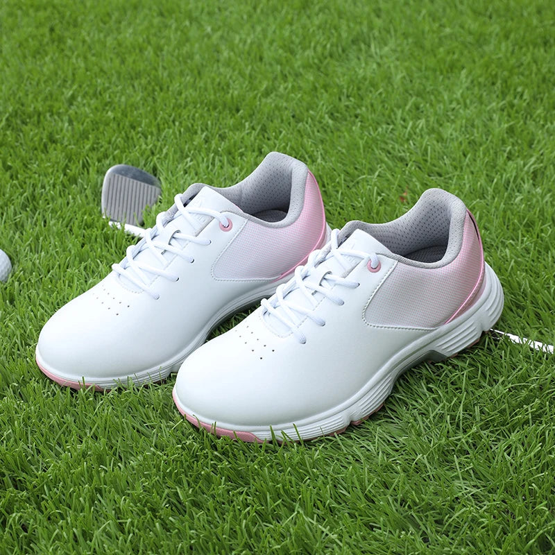 New Golf Shoes Women Spikes Golf Sneakers Light Weight Walking Shoes Outdoor Gym Sneakers