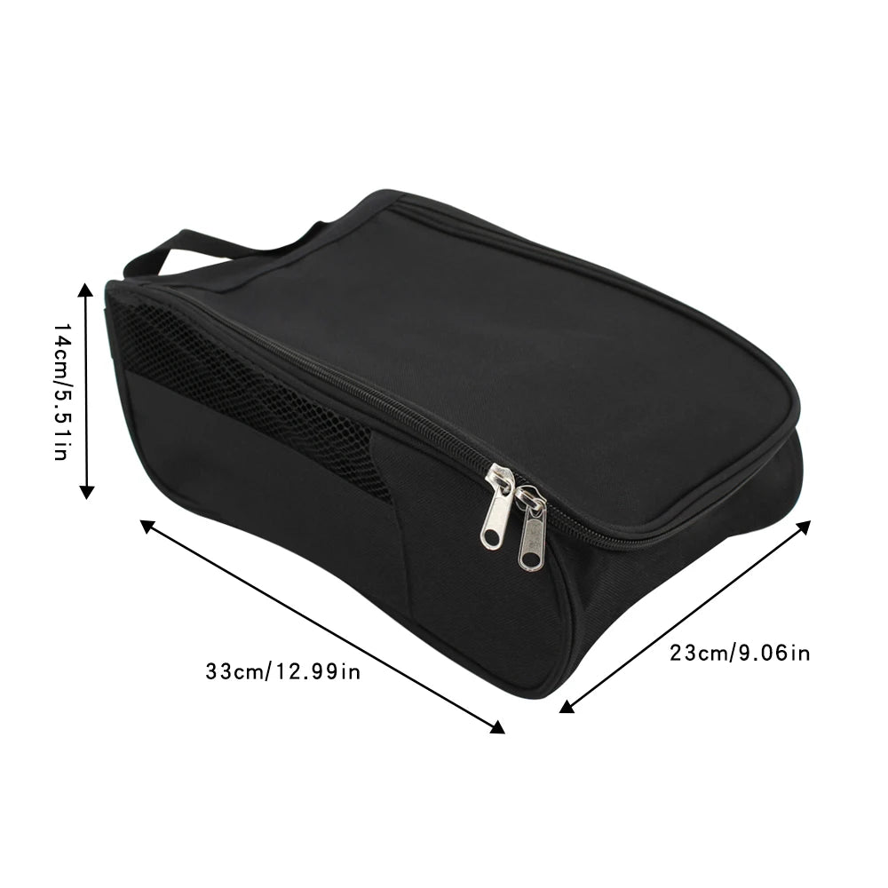 1Pcs Golf Shoes Bag Portable Zipped Sports Bag Shoe Case Breathable Golf Shoe Bag - Zippered Shoe Carrier Bags Case Pocket Pouch