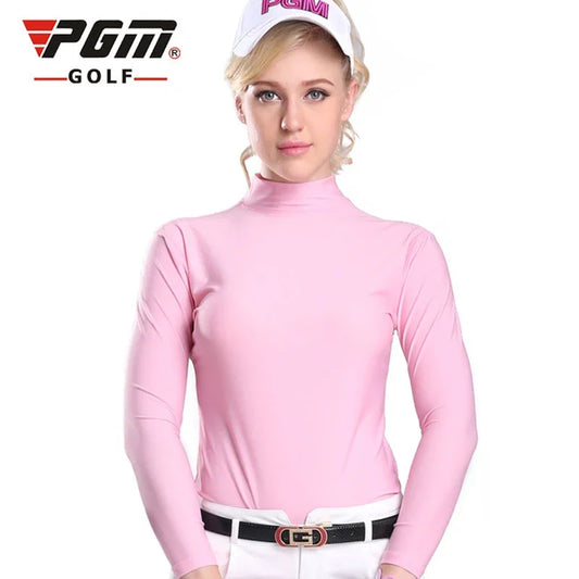 PGM Golf Ice Silk Bottom Coat Shading Sunscreen Long-sleeved T-shirt Ice Silk Shirt Summer Ultra-thin Cool Money YF001