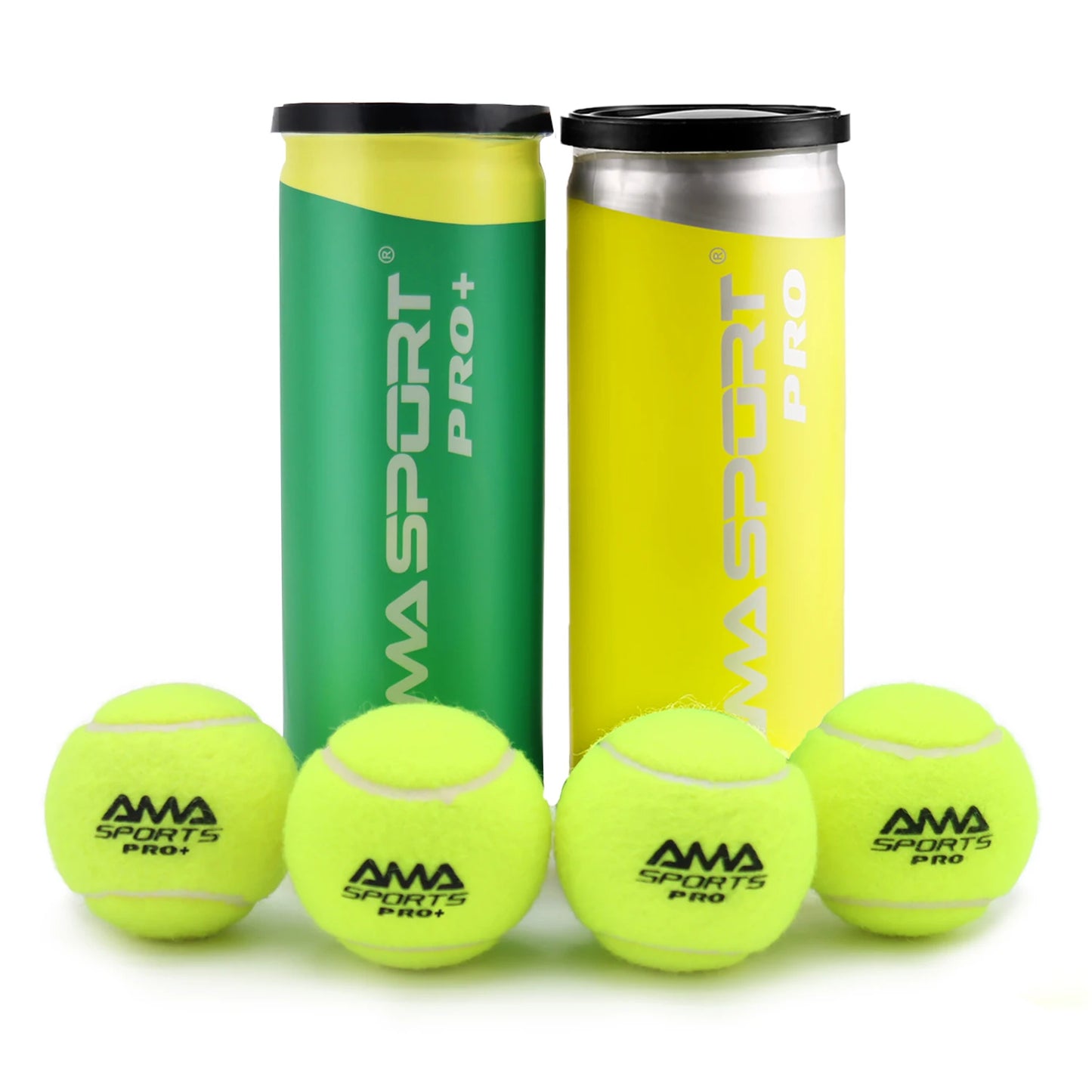 AMASPORT Professional Tennis  Padel Paddle Training Ball 3Pcs Pro/Pro+ Match Balls High Elasticity Resistant Durable Excesice