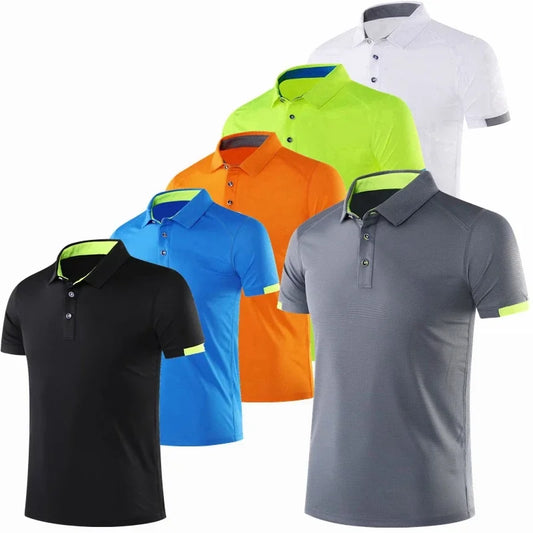 Maillot de Golf et de Tennis pour hommes, sweat-shirt de course, hauts de Sport, de Fitness, chemises de grande taille, vêtements d'entraînement respirants à séchage rapide 6XL