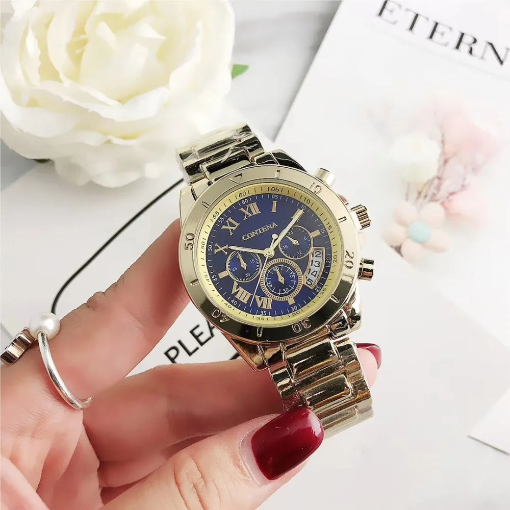 CONTENA 2023 Top Brand Luxury Watches for Women Fashion Creative Steel Bracelet Women's Watches Ladies Quartz Watch Reloj Mujer